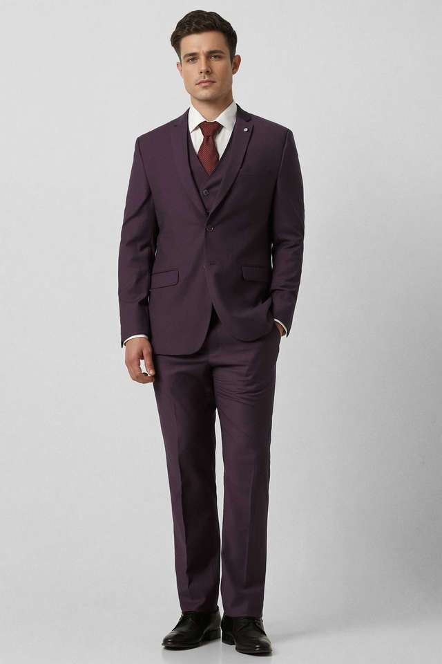 Textured-Blended-Fabric-Slim-Fit-Men-s-Formal-Wear-Suit