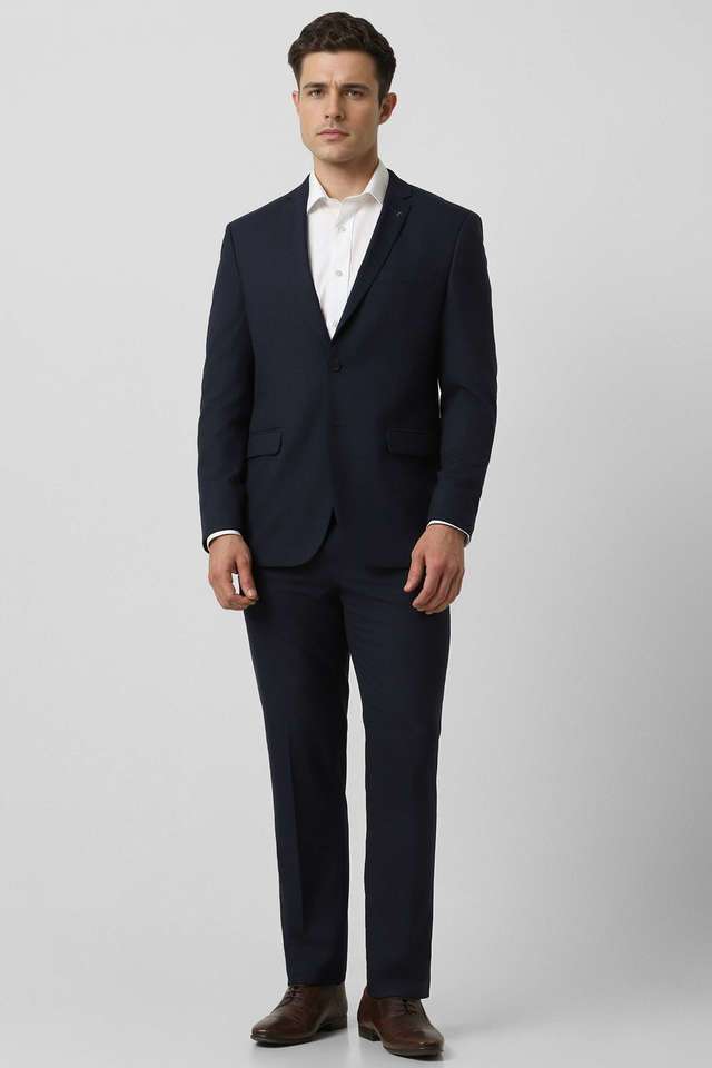 Solid-Polyester-Slim-Fit-Men-s-Formal-Wear-Suit