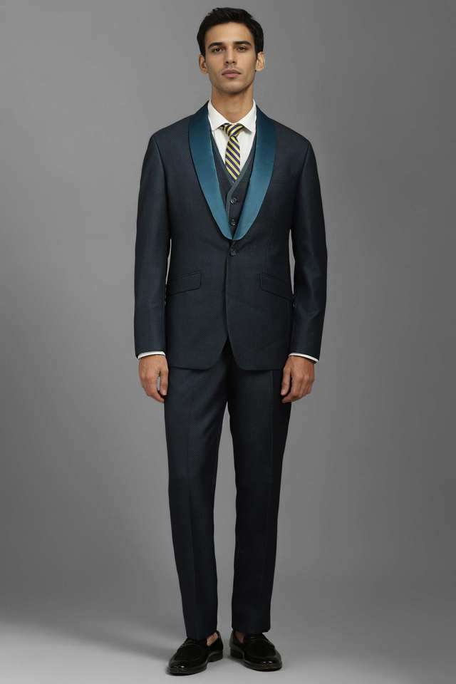 Textured-Polyester-Slim-Fit-Men-s-Formal-Wear-Suit