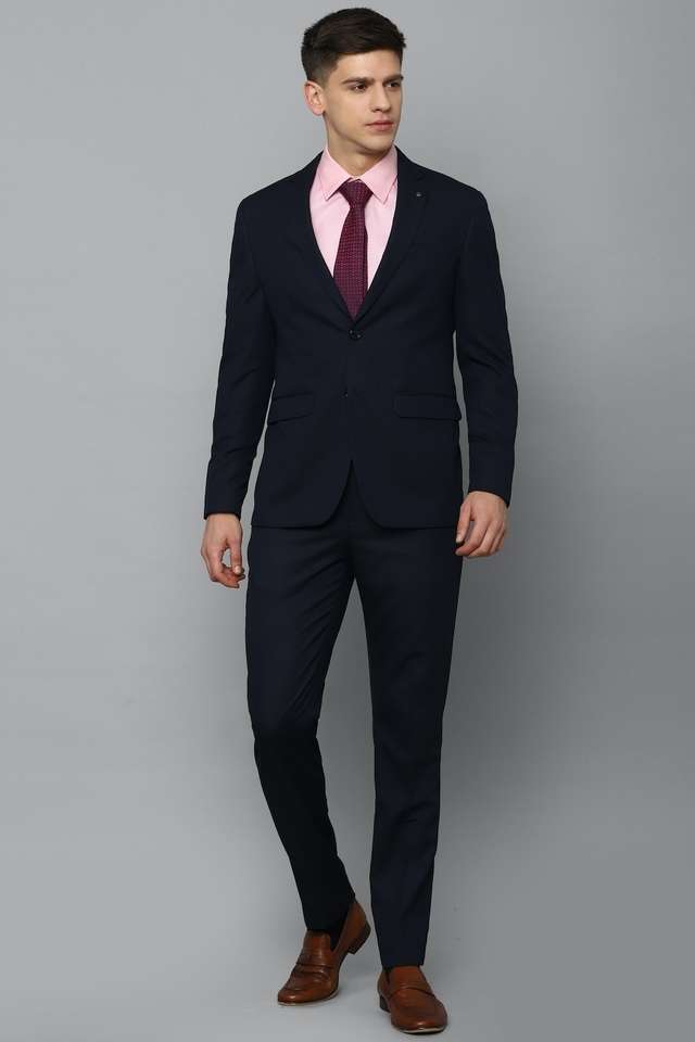 Solid-Polyester-Slim-Fit-Men-s-Formal-Wear-Suit