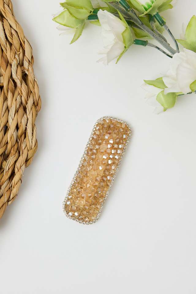 Beaded-Hair-Clip---Beige