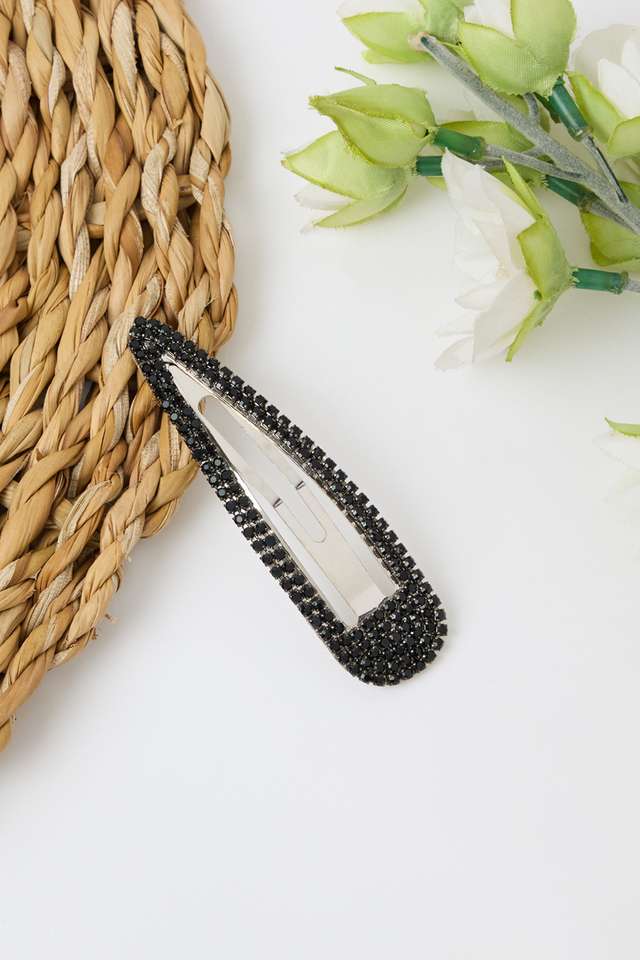 Beaded-Hair-Clip---Black