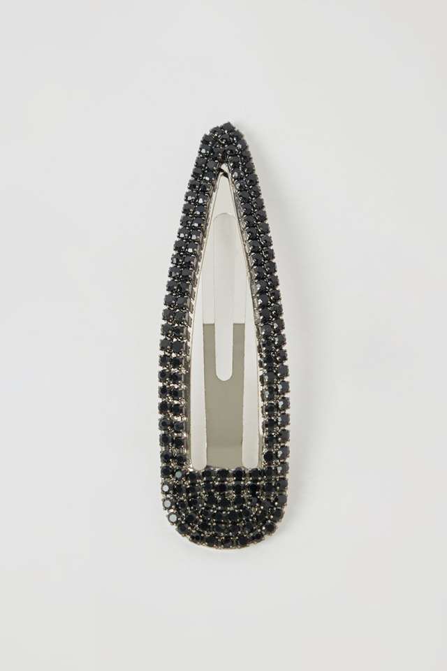 Beaded-Hair-Clip---Black
