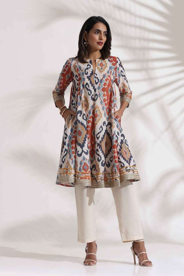 Printed-Viscose-Round-Neck-Women-s-Co-Ord-Set