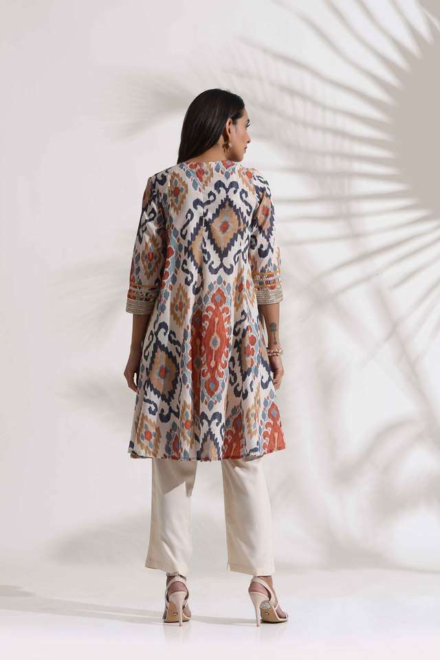 Printed-Viscose-Round-Neck-Women-s-Co-Ord-Set