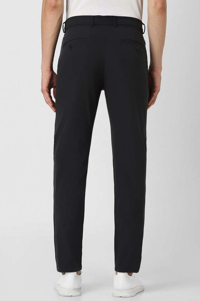 Solid-Polyester-Slim-Fit-Men-s-Casual-Wear-Trousers