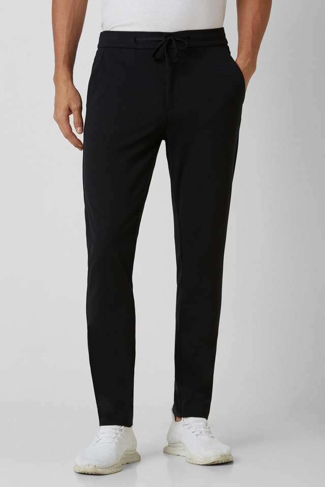 Solid-Polyester-Slim-Fit-Men-s-Casual-Wear-Trousers