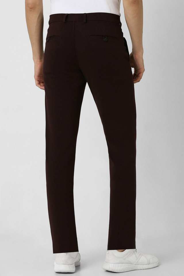 Solid-Polyester-Super-Slim-Fit-Men-s-Casual-Wear-Trousers