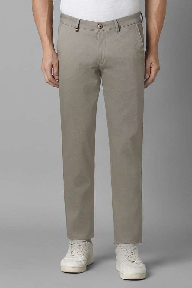 Solid-Cotton-Blend-Slim-Fit-Men-s-Casual-Wear-Trousers