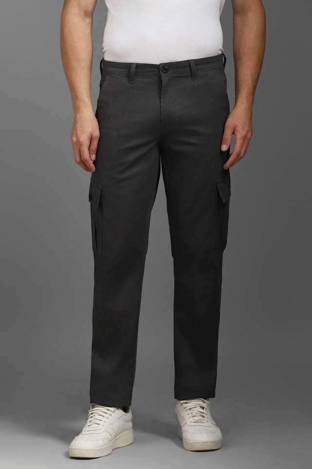 Printed-Cotton-Blend-Tapered-Fit-Men-s-Casual-Wear-Trousers