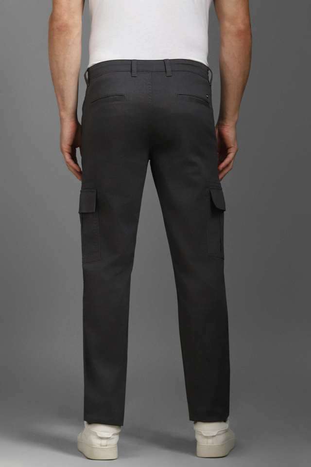 Printed-Cotton-Blend-Tapered-Fit-Men-s-Casual-Wear-Trousers