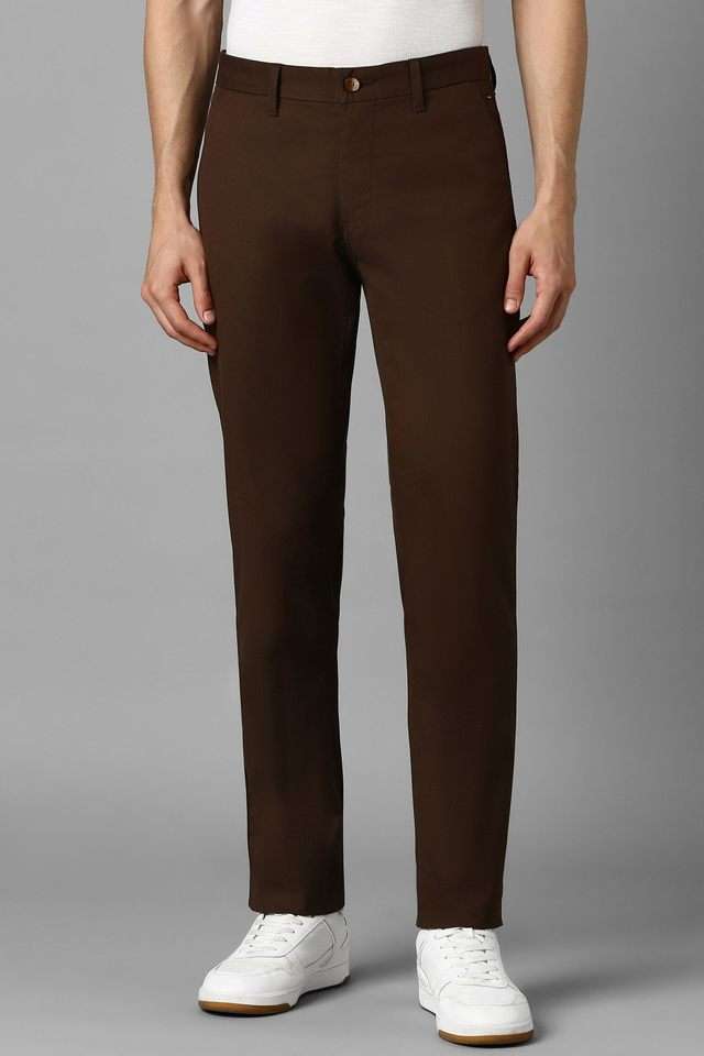 Textured-Cotton-Blend-Tapered-Fit-Men-s-Casual-Trousers