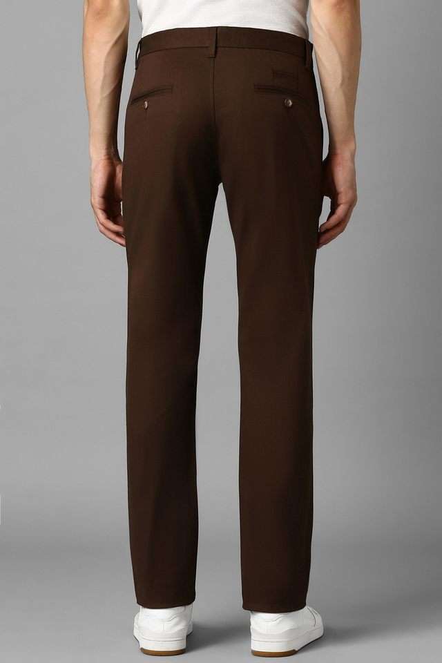 Textured-Cotton-Blend-Tapered-Fit-Men-s-Casual-Trousers