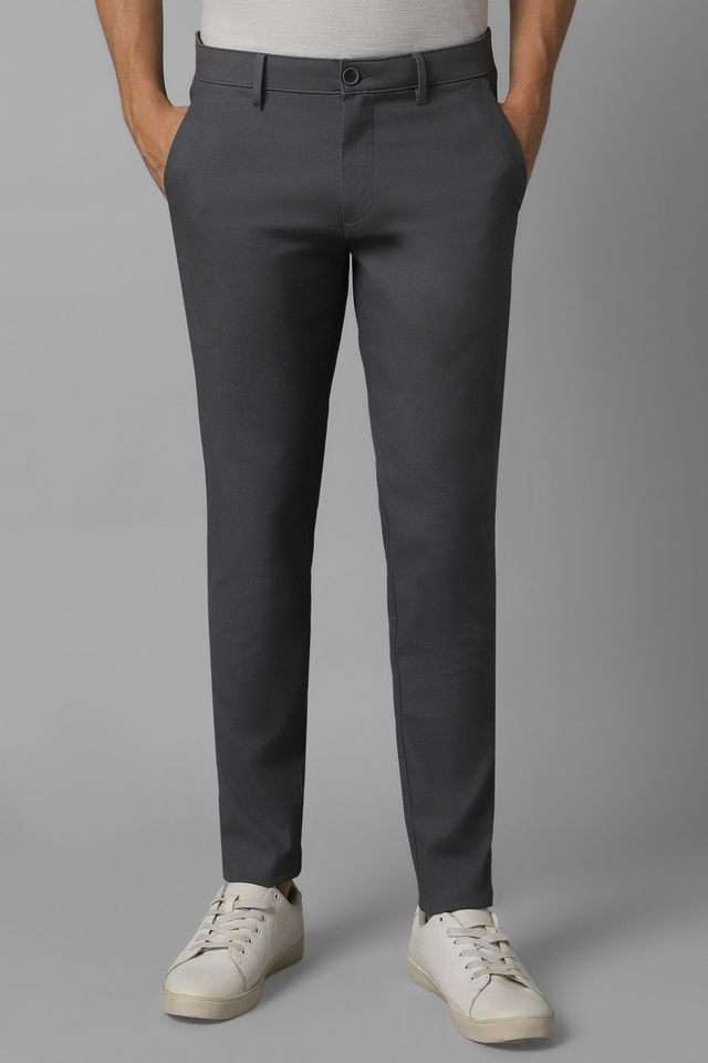 Solid-Cotton-Blend-Super-Slim-Fit-Men-s-Casual-Trousers