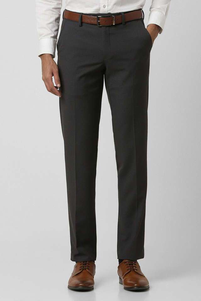 Textured-Polyester-Slim-Fit-Men-s-Formal-Wear-Trousers