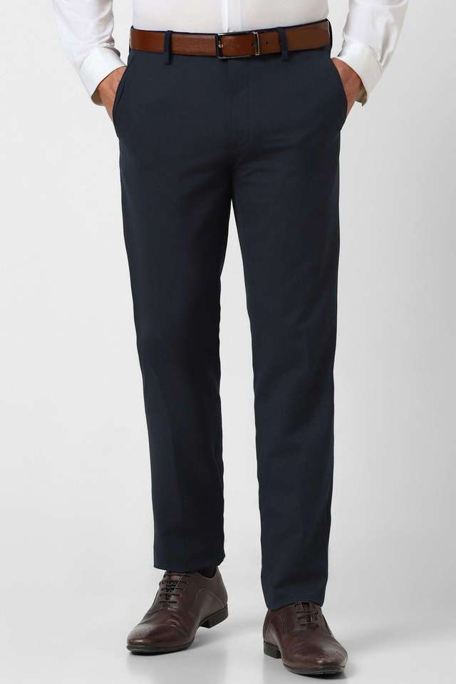 Textured-Polyester-Slim-Fit-Men-s-Formal-Wear-Trousers