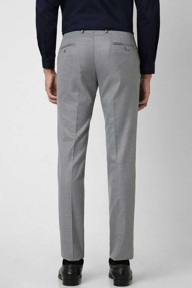 Textured-Polyester-Viscose-Skinny-Fit-Men-s-Formal-Wear-Trousers