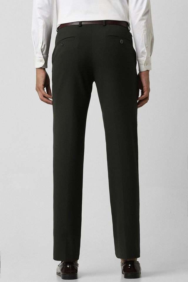 Solid-Polyester-Slim-Fit-Men-Formal-Wear-Trouser