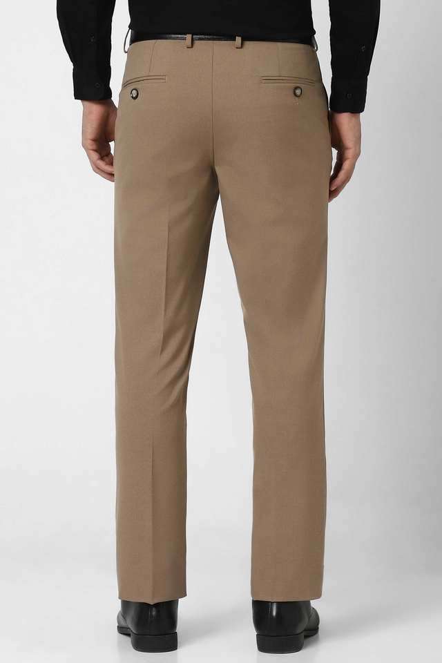 Solid-Polyester-Slim-Fit-Men-s-Formal-Wear-Trousers