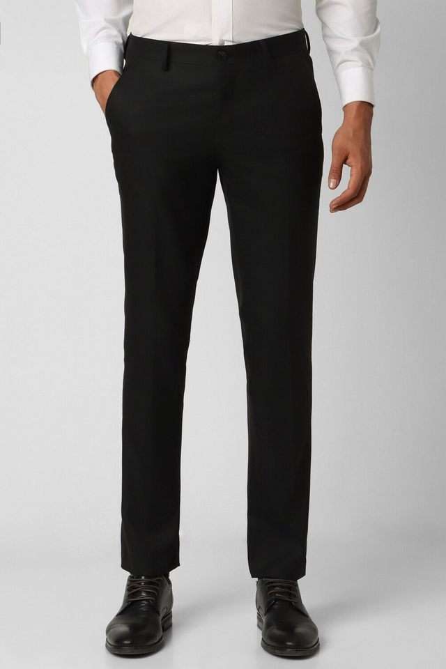 Textured-Polyester-Viscose-Slim-Fit-Men-s-Formal-Wear-Trousers