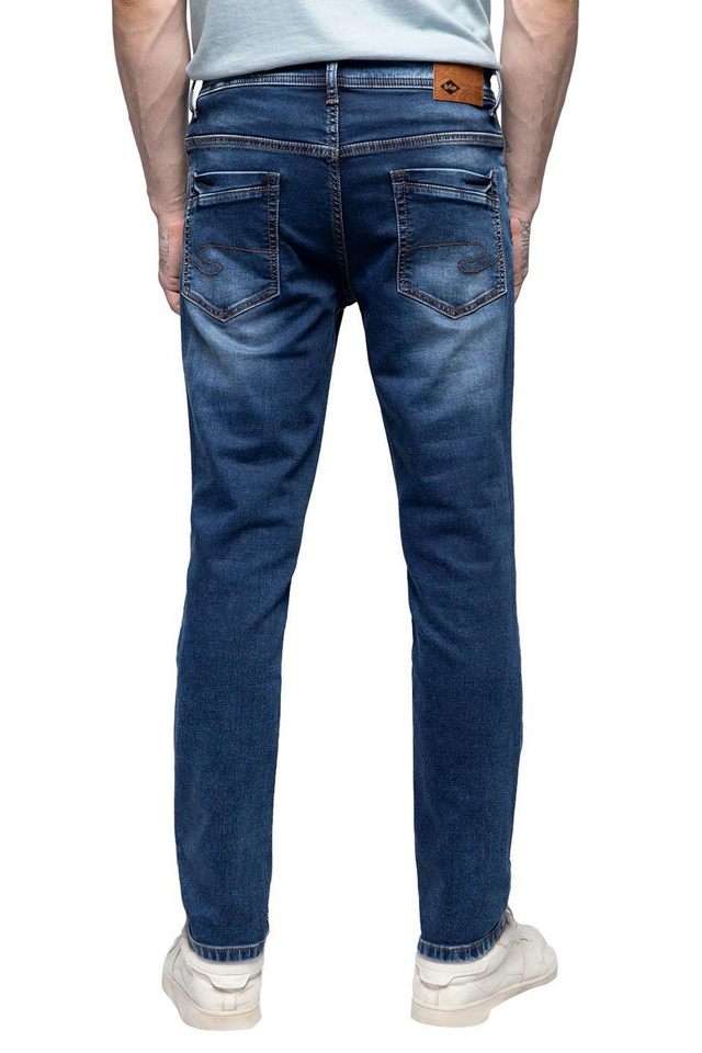 Light-Wash-Polyester-Skinny-Fit-Men-s-Jeans