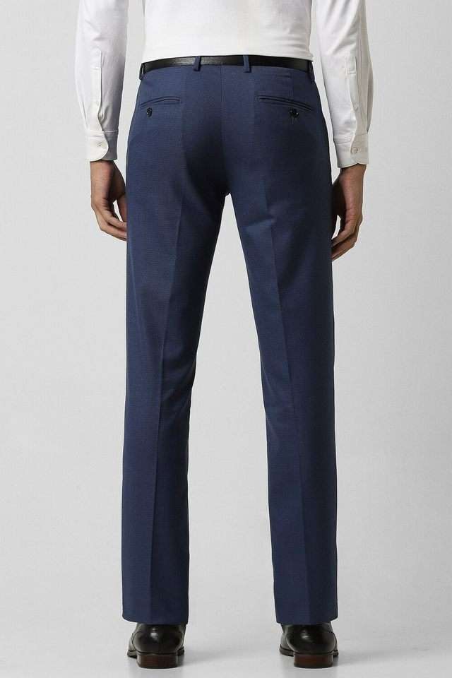 Textured-Polyester-Viscose-Slim-Fit-Men-s-Formal-Wear-Trousers