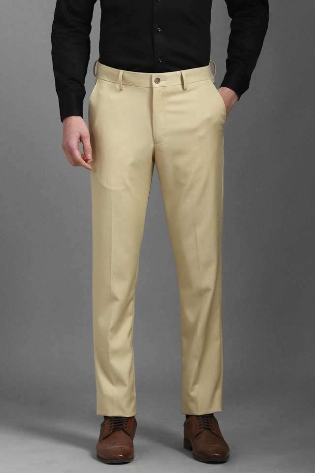 Textured-Polyester-Slim-Fit-Men-s-Formal-Wear-Trousers