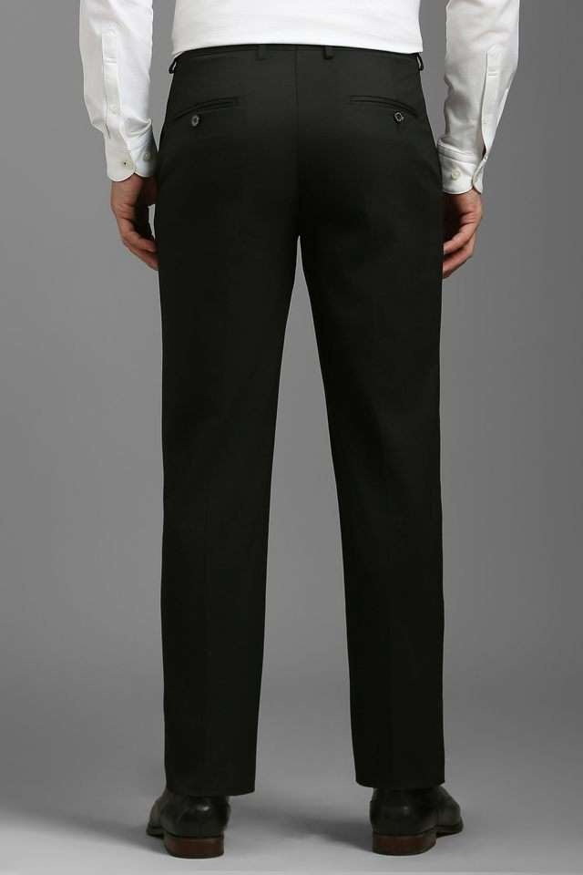 Solid-Polyester-Slim-Fit-Men-s-Formal-Wear-Trousers