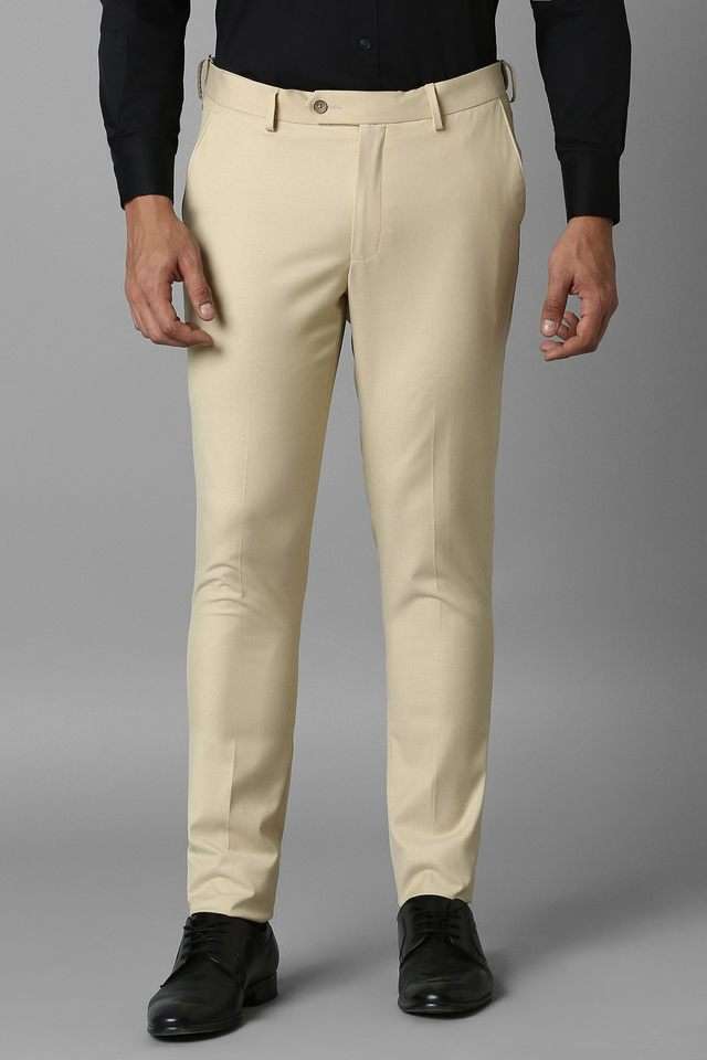Textured-Polyester-Slim-Fit-Men-s-Formal-Wear-Trousers