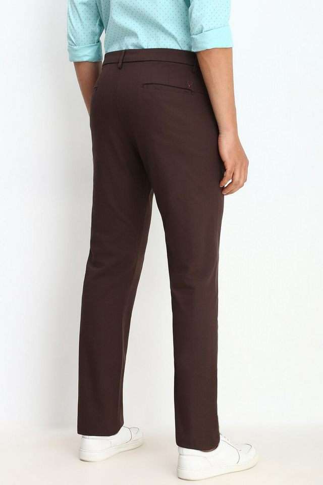 Textured-Cotton-Blend-Regular-Fit-Men-s-Formal-Wear-Trousers