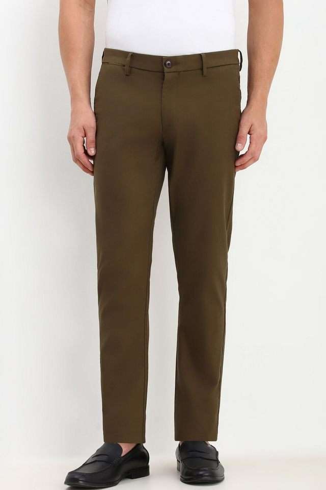 Textured-Cotton-Blend-Super-Slim-Fit-Men-s-Formal-Wear-Trousers