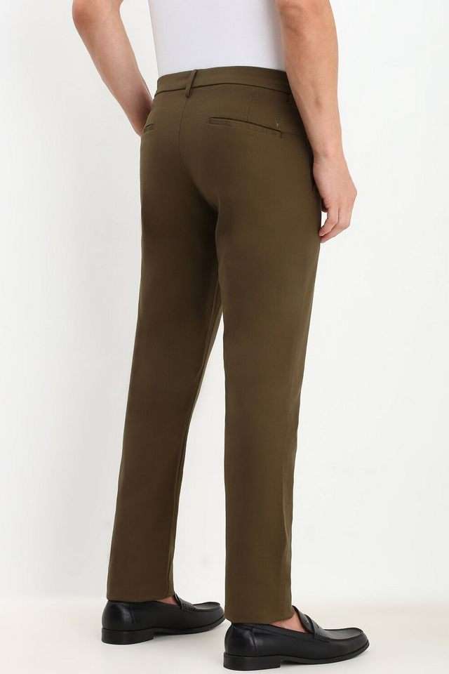Textured-Cotton-Blend-Super-Slim-Fit-Men-s-Formal-Wear-Trousers