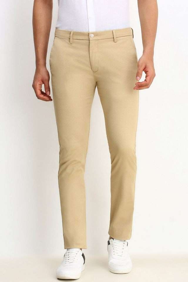 Printed-Cotton-Blend-Super-Slim-Fit-Men-s-Formal-Wear-Trousers