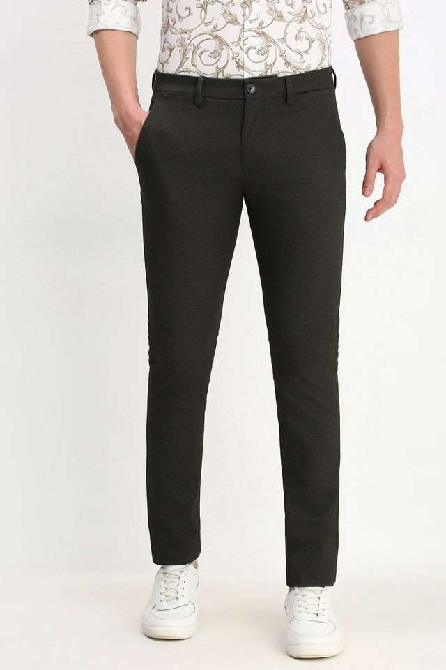 Printed-Cotton-Blend-Super-Slim-Fit-Men-s-Formal-Wear-Trousers