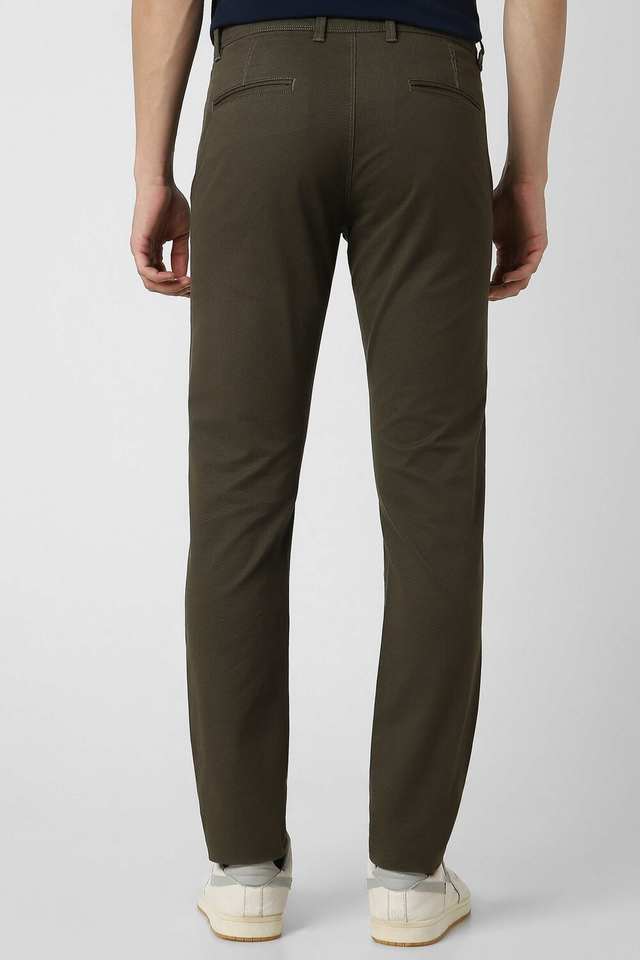 Printed-Cotton-Blend-Tapered-Fit-Men-s-Casual-Wear-Trousers