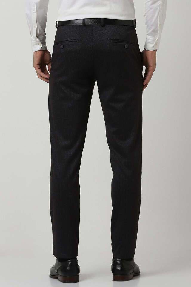 Checks-Blended-Fabric-Super-Slim-Fit-Men-s-Formal-Wear-Trousers