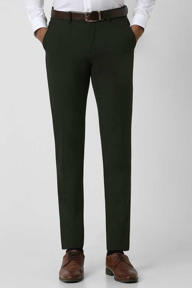 Solid-Polyester-Super-Slim-Fit-Men-s-Formal-Wear-Trousers