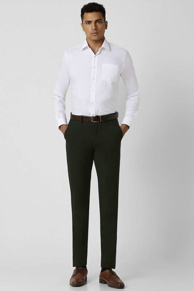 Solid-Polyester-Super-Slim-Fit-Men-s-Formal-Wear-Trousers