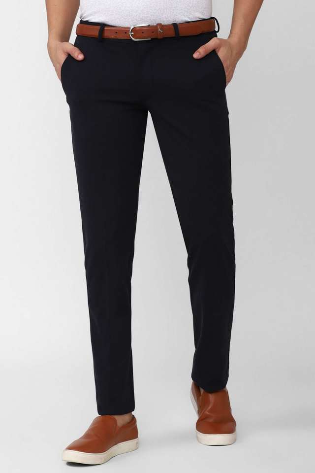 Solid-Polyester-Slim-Fit-Men-Trousers