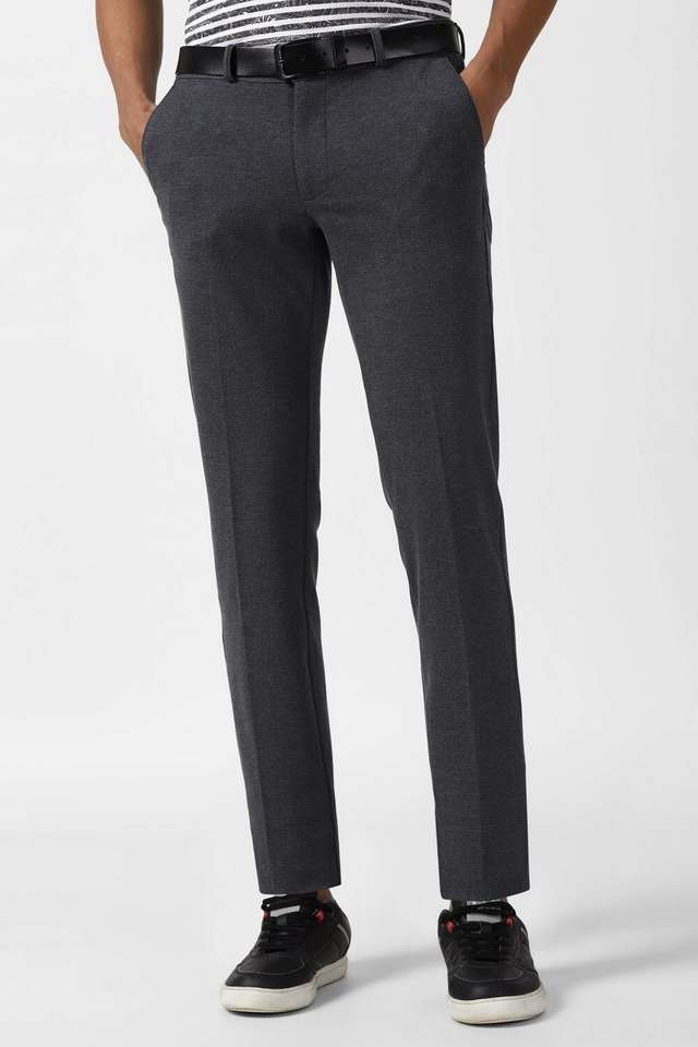 Solid-Polyester-Slim-Fit-Men-s-Casual-Wear-Trousers