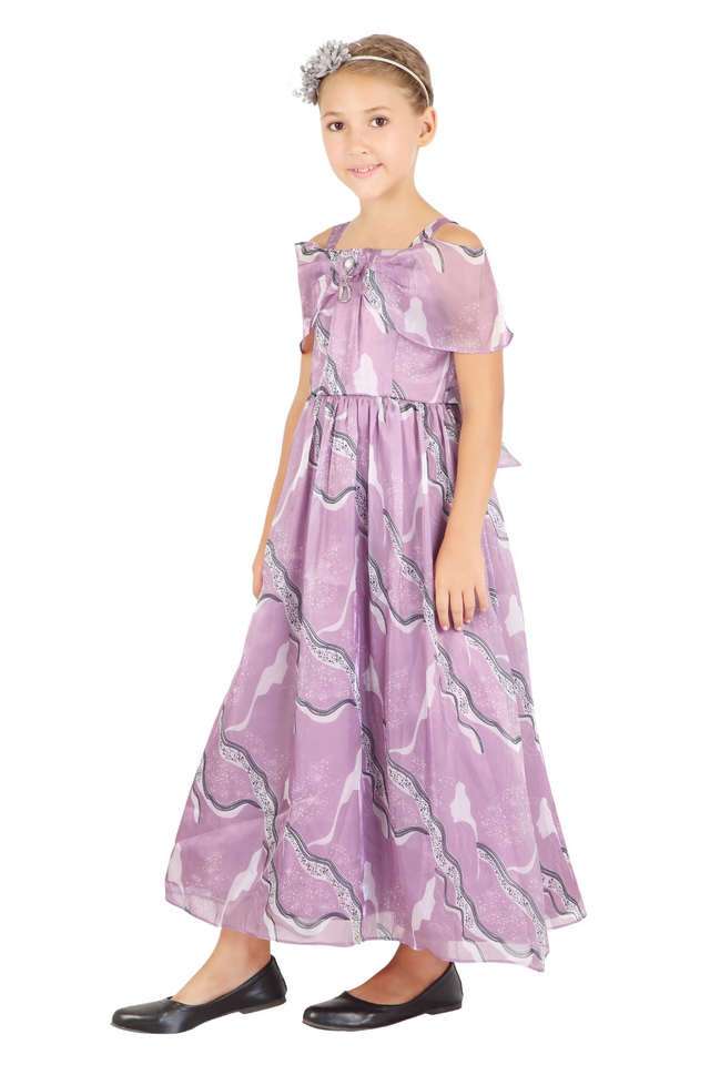Printed-Polyester-Off-Shoulder-Girls-Party-Wear-Gown