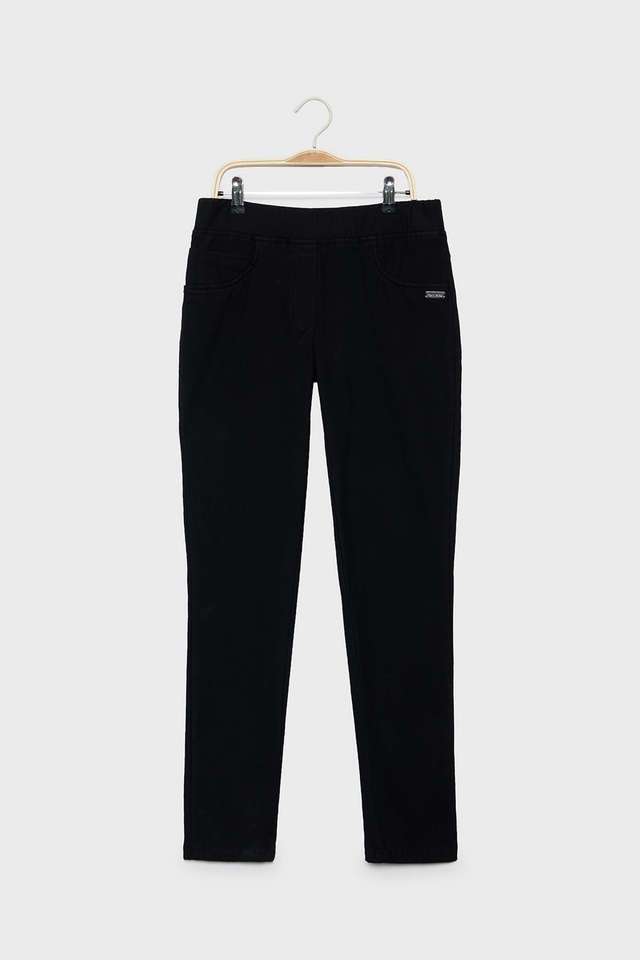 Solid-Cotton-Regular-Fit-Girls-Jeggings