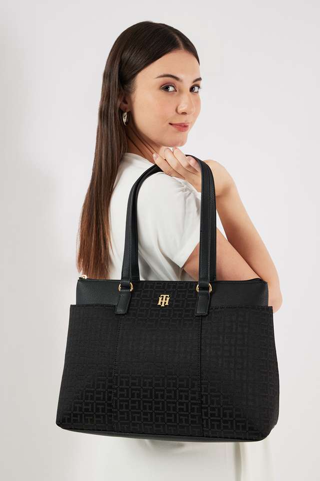 Zipper-Jacquard-Women-s-Casual-Wear-Tote-Bag