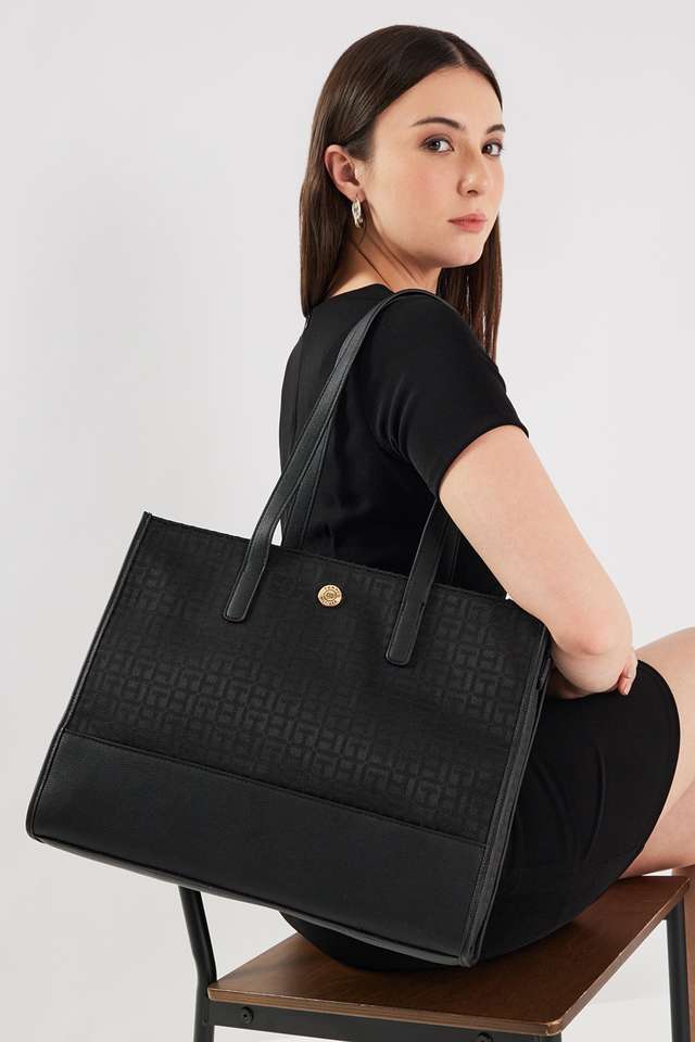 Zipper-Jacquard-Women-s-Casual-Wear-Tote-Bag