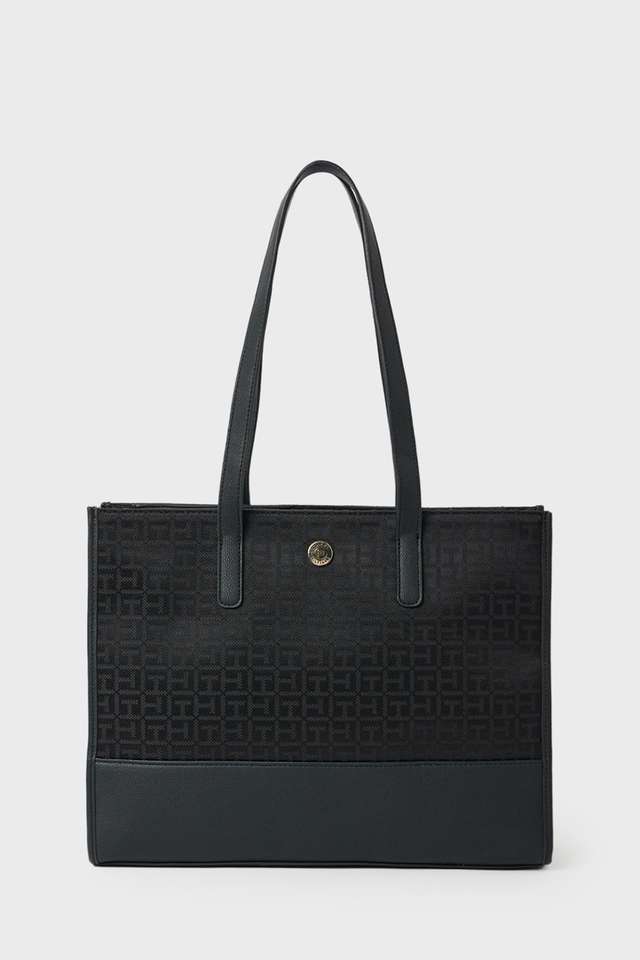 Zipper-Jacquard-Women-s-Casual-Wear-Tote-Bag
