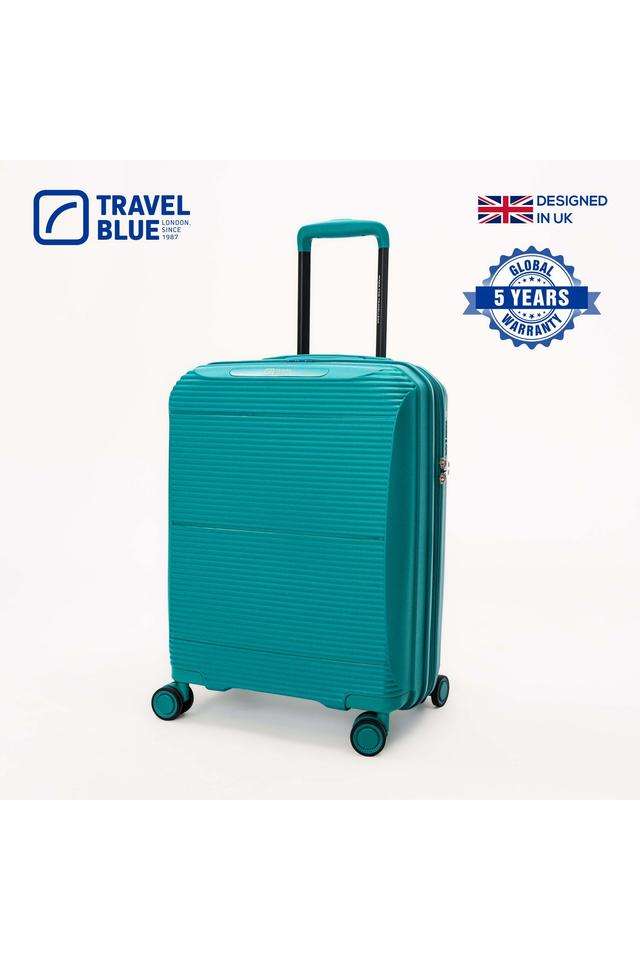 Journey-Jet-Polypropylene-Hard-Trolley-Cabin-Luggage-20-Pine-Green
