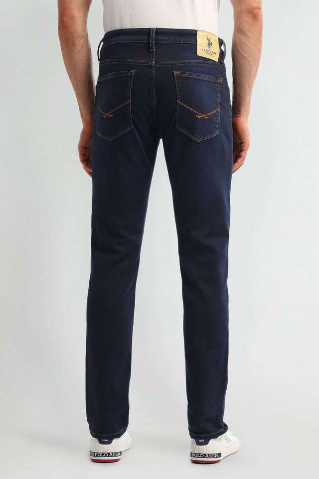 Buy Polo blue Light Wash Polyester Regular Fit Men's