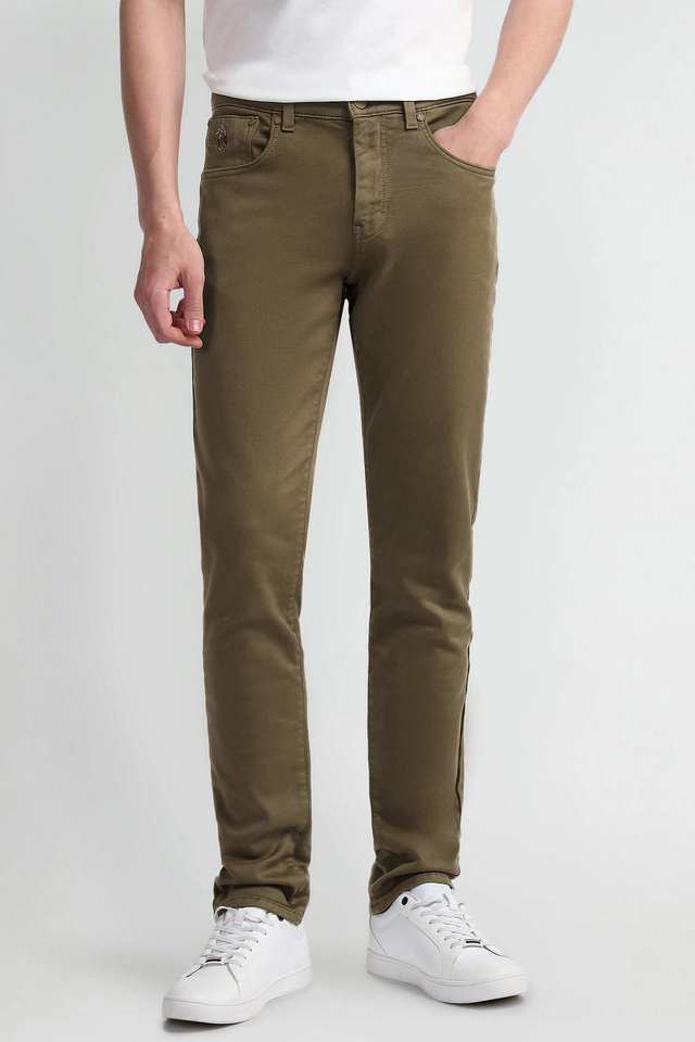 Solid-Cotton-Stretch-Regular-Fit-Men-s-Jeans