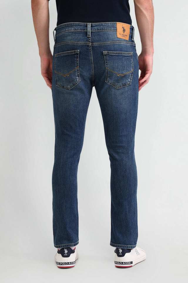 Light-Wash-Blended-Fabric-Regular-Fit-Men-s-Jeans