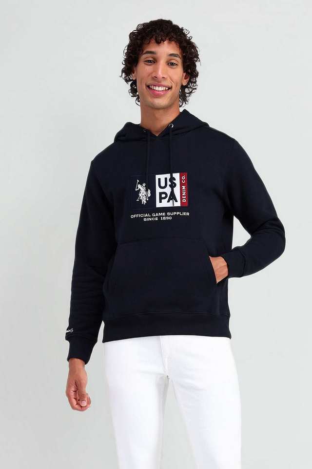 Solid-Polyester-Cotton-Men-s-Sweatshirt